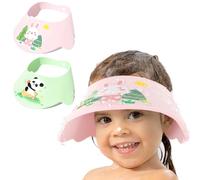 Gorro de ducha para bebés y niños pequeños, cierre de velcro ajustable, material EVA suave, protege los ojos, la nariz y las orejas del agua y el champú, perfecto para lavar el cabello sin estrés