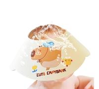 Gorro de ducha para bebés y niños pequeños, diseño de capibara, con protección contra salpicaduras, con protección para ojos, nariz y cuello al bañarse