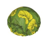Gorro de ducha para el pelo - Hermosas flores de lirio de cala, un gorro de ducha de doble capa, reutilizable, impermeable, gorro de ducha grande para mujer, gorro de ducha para ducha con forro de