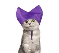 Gorro de ducha para gatos, impermeable, reutilizable, protector de orejas de gato con correa ajustable para gatos y mascotas pequeñas, lavado de baño, lluvia