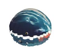 Gorro de ducha para mujer con estampado de planeta Tierra y espacio, ligero, suave y doblemente impermeable.