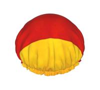 Gorro de ducha para mujer, reutilizable, impermeable, doble capa, cómodo