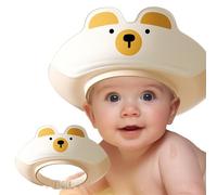 Gorro de ducha para niños diseño oso, protege los ojos del agua, reduce el miedo al baño, 0-15 años, ajustable, visera baño niños, gorro ducha niños