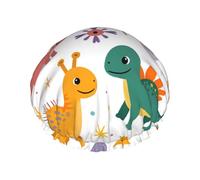 Gorro de ducha reutilizable impermeable con diseño floral colorido para mujer, cubierta elástica para el cabello, para baño, spa, viajes y uso diario