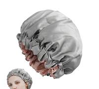 Gorro de ducha reutilizable para mujer, gorro de ducha impermeable de 2 capas, gorro de ducha grande con función de toalla, adecuado para mujeres, damas, novias, colegas, spa, hogar, salón, fr