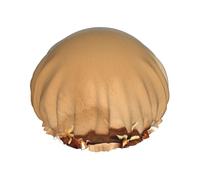 Gorro de ducha reutilizable para mujer, impermeable, doble capa, gorro de baño con temática de playa, gorro de ducha para damas, spa, salón, tamaño grande para todas las longitudes de cabello