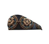 Gorro de ducha Steampunk Gears: buen rendimiento de absorción de agua y es adecuado para hadas con todo tipo de tipos de cabello
