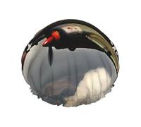 Gorro de ducha suave con estampado de avión de la Segunda Guerra Mundial 2 estándar 2_00x para mujeres y hombres, gorro reutilizable ligero y gorro de baño