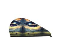 Gorro de ducha UFO Landing: buen rendimiento de absorción de agua y es adecuado para hadas con todo tipo de tipos de cabello