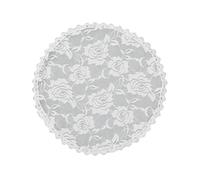 Gorro de encaje con rosas blancas para mujer, velo para la iglesia, iglesia, velos para el cabello, oración, misa latina