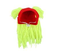 Gorro de felpa para mascotas con correa ajustable, disfraz de gatito, gorro de invierno cálido para cachorros, gorro de fotos divertido para fiesta