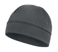 Gorro de forro polar para invierno, resistente al viento, cálido, transpirable, para esquí, ciclismo, deportes, para hombres y mujeres, senderismo, correr, clima frío, negro (gris oscuro)