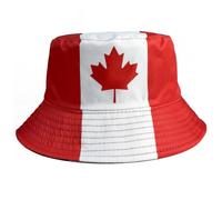 Gorro de fútbol, 2026 Gorros de pescador de doble cara para mujer, Gorro de fútbol de Canadá Protección solar al aire libre - Canadá, M (56-58 cm)