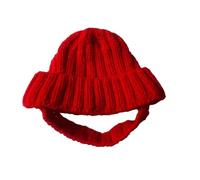 Gorro de gato | Material de punto suave para animales | Gorro de invierno con banda protectora | para cachorros pequeños, medianos y grandes, gatitos, clima frío, disfraz, fiesta, cumpleaños, sesión