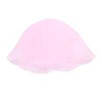 Gorro de gel de silicona Herramientas para peinar el cabello 23 * 17 cm Tapa colorante autosellante 9 * 6.69 pulgadas(Pink)
