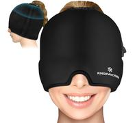 Gorro de gel para aliviar el dolor de cabeza y migraña, ajustable con cordón para todas las cabezas, gorra de alivio de la migraña de compresión fría para tensión, estrés, seno, ojos hinchados,