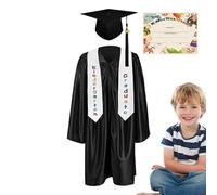 Gorro de graduación y talar para guardería | Ropa para niños para la escolarización - Traje de fiesta para felicitaciones para niños en edad preescolar y guardería