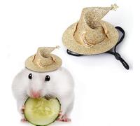 Gorro de hámster, gorro de conejo, sombrero de mago de hurón, con correa elástica ajustable para la barbilla, para fiestas, cumpleaños de mascotas