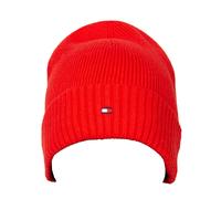 Gorro de hombre TOMMY HILFIGER con puño y logo bordado en algodón y cachemira ar