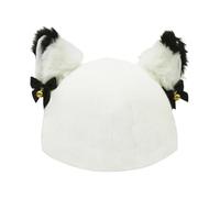 Gorro de invierno cálido con orejas de gato, gorro cálido de punto de imitación de invierno, gorra unisex para niñas, señoras de San Valentín, casco para adultos, snowboard, casco para hombres