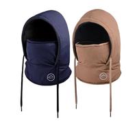 Gorro de Invierno cálido, máscara, Calentador de Cuello 3 en 1, pasamontañas Cortavientos for Hombres y Mujeres, Impermeable, Gorro con máscara(2PCS-Navy Blue)