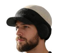 Gorro de Invierno con Orejeras | Gorro Polar Con Orejeras,Sombrero De Invierno Con Visera Para Clima Frío,Para Camping Esquí Motociclismo Senderismo Equitación Correr Picnic Snowboard Caminar Hombres