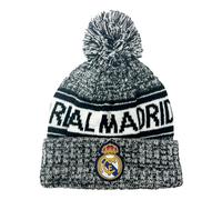 Gorro de invierno de punto del Real Madrid para ni os, gorra de f tbol con licencia juvenil del Real Madrid, color blanco