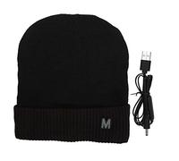 gorro de invierno el¨¦ctrico recargable por USB para hombres y mujeres,Gorro con calefacci¨®n, gorros de invierno transpirables de calentamiento r¨¢pido para exteriores para(borde de curry oscuro)