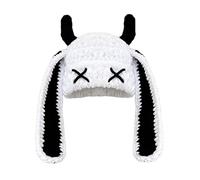 Gorro de invierno elástico de cuerno de diablo, suave, anime, cosplay, para uso diario, festivales, Halloween, adultos, niñas, cosplay