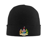 Gorro de Invierno Insignia Británica Océano Índico Unisex Hombre y Mujer Beanie de Punto Suave y Elástico Sombrero Tejido Cultura Territorio Cálido para Esquiar, Correr, Senderismo y Uso Diario