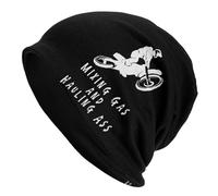 Gorro De Invierno Mezclando gasolina y transportando traseros Beanie | Trekking Transpirable Gorro De Punto Térmico Gorro Beanie Skull para Esquí Running Carrera