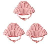 Gorro de invierno para animales pequeños, gorro de punto suave, ideal para sesiones de fotos y calor, gorro de punto cálido, ropa, fácil de lavar a máquina, perro, gorro rojo, decoración, celebración