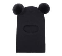 Gorro de invierno para bebé, juego de gorros Toddler Beanie Hats Girl Boy with Neck Warmer Beanie for Kids Knit Warm for Cold Weather Aviador Gorro Niño, Negro , Talla única