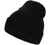 Gorro de Invierno para Hombres y Mujeres, Gorros de Invierno, Gorro clásico, Gorros de Punto de Invierno, Gorro de Lana elástico Suave para Deportes al Aire Libre, Esquí (Negro)