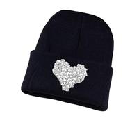 Gorro de Invierno para Mujer Fai-ry Ta-il, Sombreros Slouch Ultra Suaves y Cómodos, Sombreros de Moda Slouch, para Bicicleta(Black1)