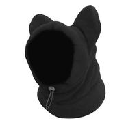 Gorro de invierno para perro, calentador de cuello, cubierta para la cabeza, capucha de forro polar suave para perros, temporada fría, comodidad para orejas, zona de cabeza, cuello, ropa para mascotas