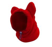 Gorro de invierno para perro, calentador de cuello, cubierta para la cabeza, capucha de forro polar suave para perros, temporada fría, comodidad para orejas, zona de cabeza, cuello, ropa para mascotas