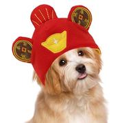 Gorro de invierno para perros, gorro de invierno de Año Nuevo, sombrero de mascota de Dios de la riqueza, gorro de invierno, bonito y acogedor, grueso, calentador de cabeza para mascotas, mantiene a