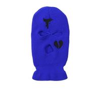 Gorro de Invierno Unisex de Punto con 3 Agujeros, Ideal for Deportes al Aire Libre. Cubre el Rostro Completo, Sirve como pasamontañas y es cálido. for Adultos.(Blue)