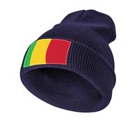 Gorro de Invierno Unisex Ligero y Cálido,Tejido de Punto en Acrílico Muy Elástico con Malí Diseño Bandera,Marina de Guerra