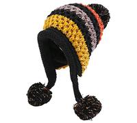 Gorro de lana a juego, grueso, ajustable, resistente al viento, para esquí, equitación, senderismo, pesca, snowboard, sombreros de lana para mujeres, grandes, negros, hombres, blancos, vaqueros, niños