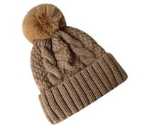 Gorro de lana afelpada de otoño/invierno para mantener el calor, gorro resistente al frío para mujer, gorro suave y grueso para deportes al
