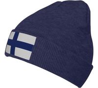 Gorro de Lana con Bandera de Finlandia para Hombres y Mujeres, Gorro de Punto Suave y cálido, Gorro de Invierno, Gorro de esquí