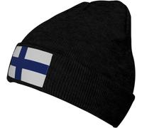 Gorro de Lana con Bandera de Finlandia para Hombres y Mujeres, Gorro de Punto Suave y cálido, Gorro de Invierno, Gorro de esquí