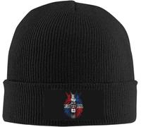 Gorro de Lana de República Dominicana, Suave y cálido, Gorro de Invierno con puños de Punto para Hombres y Mujeres