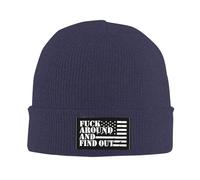 Gorro de Lana Fuck-Around-Find-out-Gifts para Mujer, Gorro de Invierno con Vuelta, Gorro de Lana de Punto, Gorro de esquí cálido