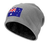 Gorro De Lana Hombre y Mujer con Diseño De Australia Bandera Suave Cálido y Elástico para Invierno Ideal para Fans y Uso Diario Talla Única 56 cm