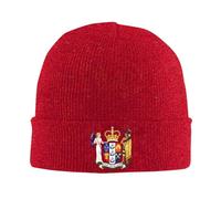 Gorro De Lana Hombre Y Mujer con Diseño De Newzealand Emblema Nacional Suave Cálido Y Elástico Ideal para Invierno Talla Única 36Cm Fans Y Patriotas