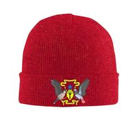 Gorro De Lana Hombre Y Mujer con Diseño De Sao Tome and Principe Emblema Nacional Suave Cálido Y Elástico Ideal para Invierno Talla Única 36Cm Fans Y Patriotas