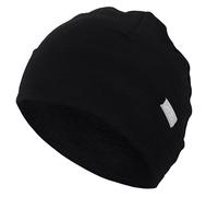 Gorro de Lana Merino para niños - Gorro de Lana con puños Unisex para niños - Transpirable, Ideal para Pieles sensibles - Básico para el Invierno (Black)